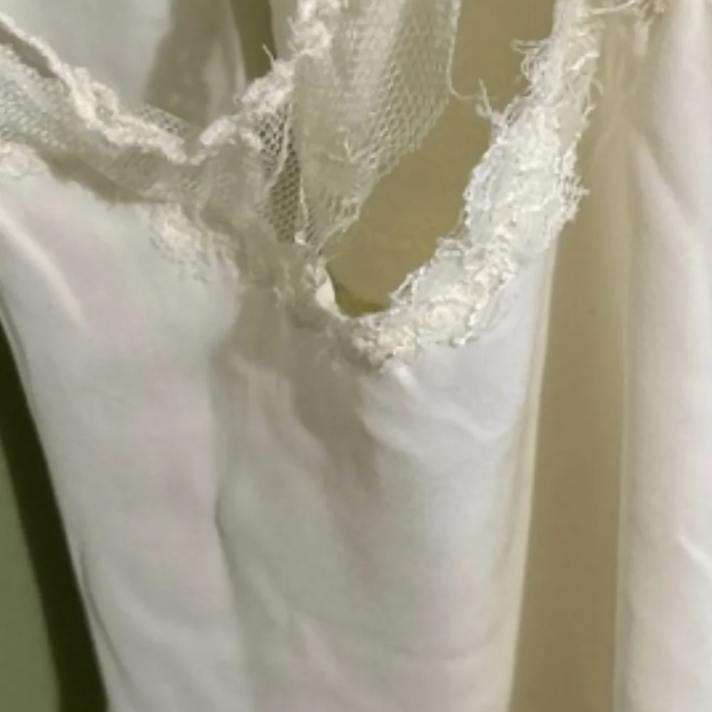 Free People Cream Lace Slip Dress